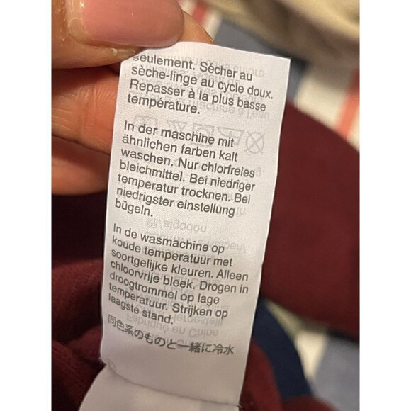 J Crew Burgundy Men's Cotton Crewneck Pullover Sweater Size Large - Picture 12 of 13